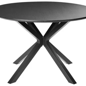 Wyjątkowa oferta Stół do jadalni FITZROY Czarny 120 cm Lumarko